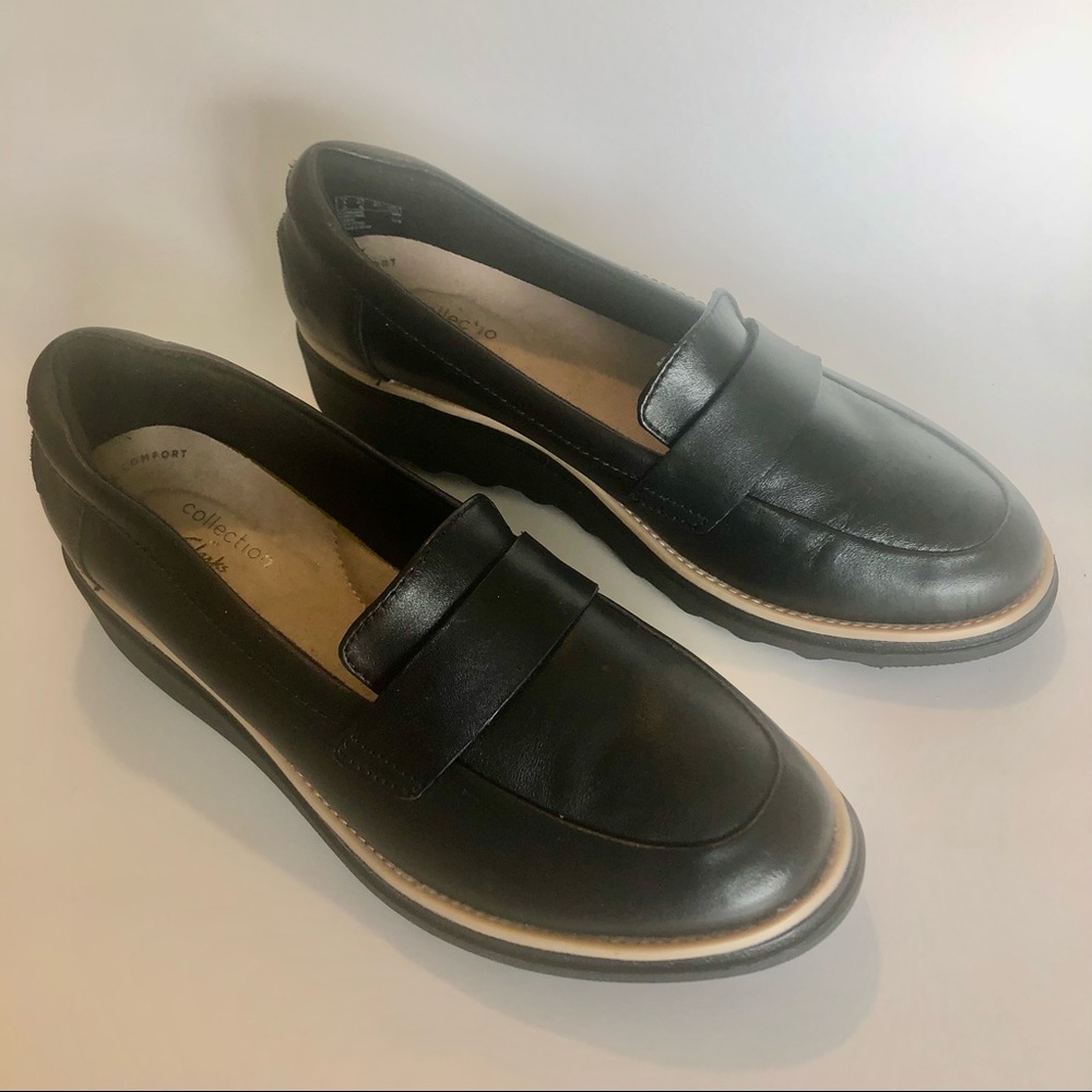 Clarks Leather 261506844040 Loafers 6.5 M Only tried on Sharon Grace Style